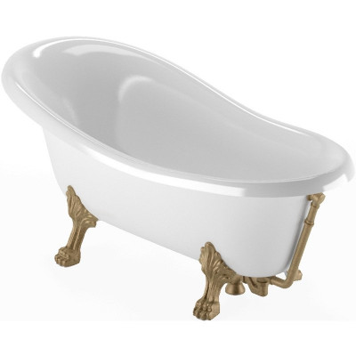Ванна из искусственного камня Veragio Gialetta 170x80 26928 ножки Бронза