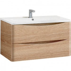 Тумба под раковину Vincea Roberta VMC-1R800WO подвесная W.Oak