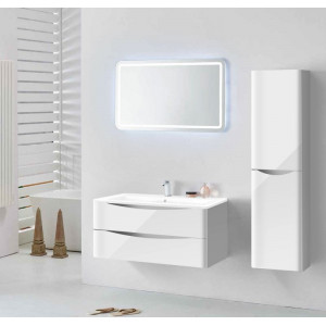Тумба под раковину Vincea Roberta VMC-1R100LW подвесная L.White