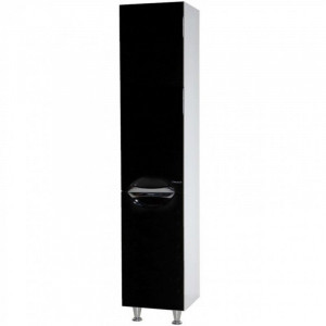 Шкаф пенал Bellezza Лагуна 35 L 4622107082046 L Черный Белый