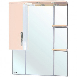 Зеркало со шкафом Bellezza Лагуна 75 L 4612112002078 с подсветкой L Бежевое Белое Зеркало со шкафом Bellezza Лагуна 75 L 4612112002078 с подсветкой L Бежевое Белое