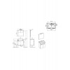Комплект мебели для ванной Vitra Mia 59 75021 Белый глянец