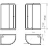 Душевая кабина Domani-Spa Delight 128 R 120x80 DS01D128RLWM00 без гидромассажа