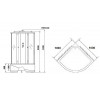 Душевая кабина Niagara Ultra 100x100 NG-709-01N с гидромассажем