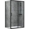 Душевой уголок Abber Schwarzer Diamant 80х110 AG30110B-S80B профиль Черный стекло прозрачное Душевой уголок Abber Schwarzer Diamant 80х110 AG30110B-S80B профиль Черный стекло прозрачное