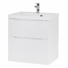 Тумба под раковину BelBagno Marino 60 MARINO-H60-600-2C-SO-BL-P подвесная Bianco Lucido