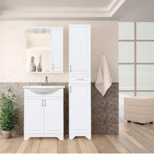 Тумба под раковину Style Line Олеандр 2 90 Белый глянец