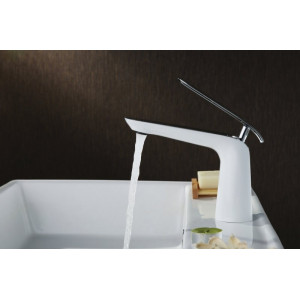 Смеситель для раковины Lemark Melange LM4906CW Хром Белый