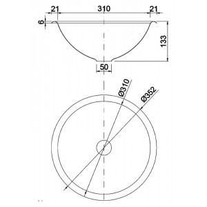 Раковина Nofer 35 13029.RB хром, глянцевая