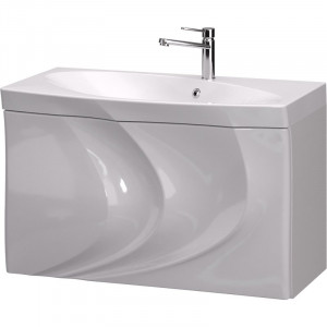 Тумба с раковиной Aima Design Mirage 90 подвесная Белая