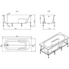 Акриловая ванна Roca Genova 160x70 ZRU9302973 без гидромассажа