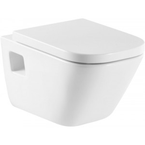 Комплект унитаза Roca The Gap 346477000+801472004 с инсталляцией Geberit Duofix Delta UP100 458.122.21.1 с сиденьем Микролифт и клавишей смыва Хром