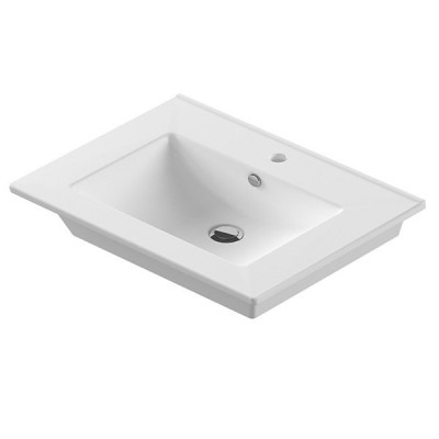 Раковина Sanita Luxe Quadro 75 QDR75SLWB01 Белая