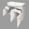 Тумба с раковиной Comforty Сочи 100 4134582 Белая