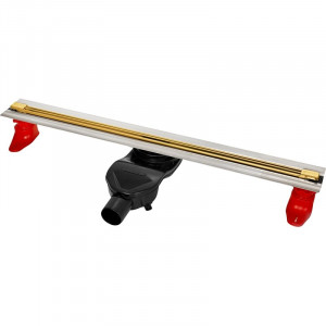 Душевой лоток Berges Wasserhaus Super Slim 800 092154 с решеткой Золото
