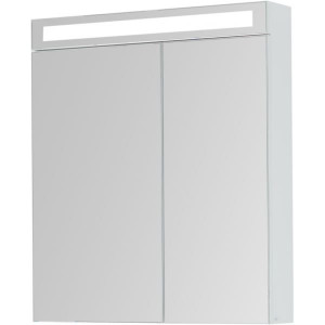 Зеркальный шкаф Dreja Max 70 77.9007W с подсветкой Белый глянец