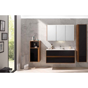 Тумба с раковиной Vitra Metropole 100 58183 подвесная Сливовое дерево Черная Тумба с раковиной Vitra Metropole 100 58183 подвесная Сливовое дерево Черная