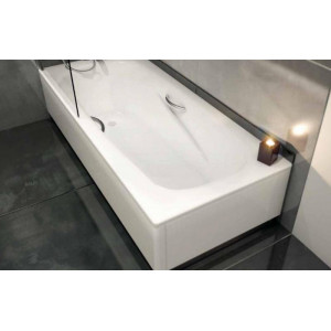 Стальная ванна BLB Universal HG B75H 170x75 с отверстиями для ручек без гидромассажа с шумоизоляцией