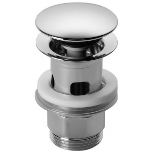 Донный клапан Jacob Delafon G1/4 Click Clack E30536-CP для раковин с переливом Хром