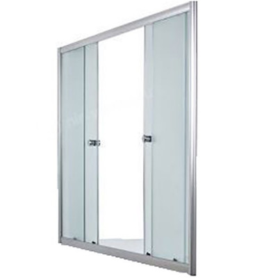 Шторка для ванны 1Marka 150x140 MS Хром