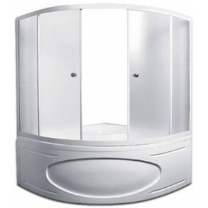 Шторка для ванны 1MarKa Aura 160х105 Белая 04им1610пб Шторка для ванны 1MarKa Aura 160х105 Белая 04им1610пб