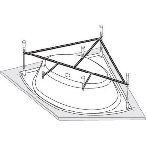 Каркас для ванны Vagnerplast Mini Catalina 120x120 VPK120120 Каркас для ванны Vagnerplast Mini Catalina 120x120 VPK120120