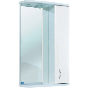 Зеркало со шкафом Bellezza Астра 55 R 4614908001012 Белый с подсветкой