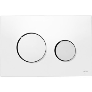 Кнопка смыва для унитаза Tece Loop Plastic 9240627 Белая Хром глянцевый Кнопка смыва для унитаза Tece Loop Plastic 9240627 Белая Хром глянцевый