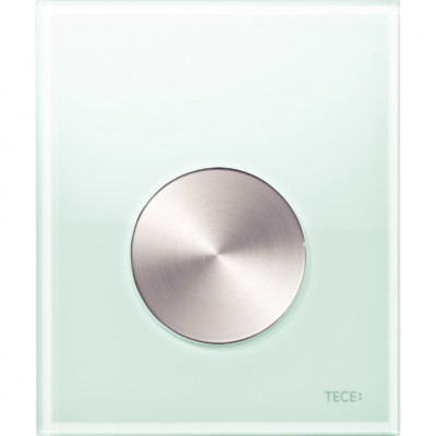 Кнопка смыва для писсуара Tece Loop Urinal Glass 9242662 Зеленая Нержавеющая сталь