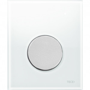 Кнопка смыва для писсуара Tece Loop Urinal Glass 9242659 Белая Хром матовый