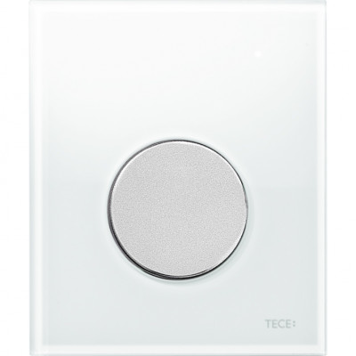 Кнопка смыва для писсуара Tece Loop Urinal Glass 9242659 Белая Хром матовый