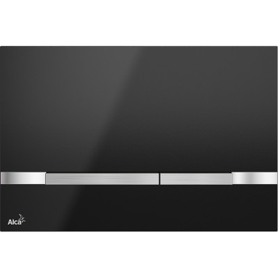 Клавиша смыва Alcaplast Flat Color STRIPE-BLACK Черная