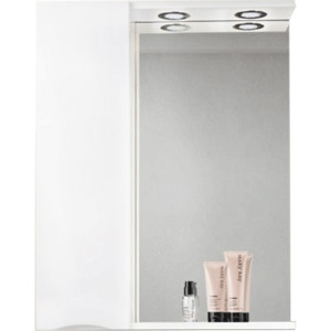 Зеркало со шкафом BelBagno MARINO-SPC-600/750-1A-BL-P-L 60 с подсветкой Bianco Lucido Зеркало со шкафом BelBagno MARINO-SPC-600/750-1A-BL-P-L 60 с подсветкой Bianco Lucido