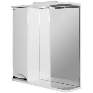 Зеркало со шкафом Mixline Этьен 65 L 534830 с подсветкой Белое