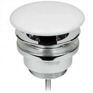 Донный клапан AeT A038101 Хром Белый матовый Click-Clack