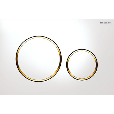 Клавиша смыва Geberit Sigma 20 115.882.KK.1 Белая Золото