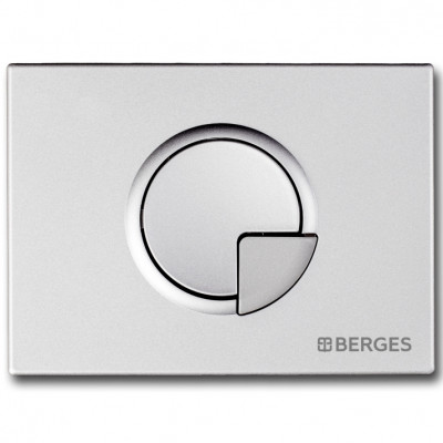 Клавиша смыва Berges Wasserhaus Novum R2 040022 Хром матовый