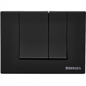 Клавиша смыва Berges Wasserhaus Novum S5 040045 Черная матовая Клавиша смыва Berges Wasserhaus Novum S5 040045 Черная матовая
