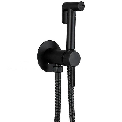 Гигиенический душ со смесителем Haiba HB5511-7 Черный матовый